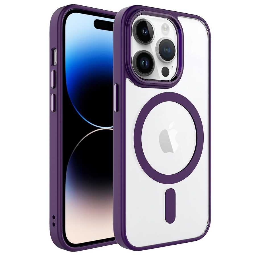Cepax Chrome Magsafe iPhone 14 Pro Max Kablosuz Şarj Özellikli Silikon Telefon Kılıfı - 15 Cepax Chrome Magsafe iPhone 14 Pro Max Kablosuz Şarj Özellikli Silikon Telefon Kılıfı - 15